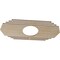 Ekena Millwork Chrysler Wood Fretwork Pierced Ceiling Medallion, Birch, 34"W x 17"H x 9"ID x 1/4"T CMWP34X17X0250CSBI - alternate 3